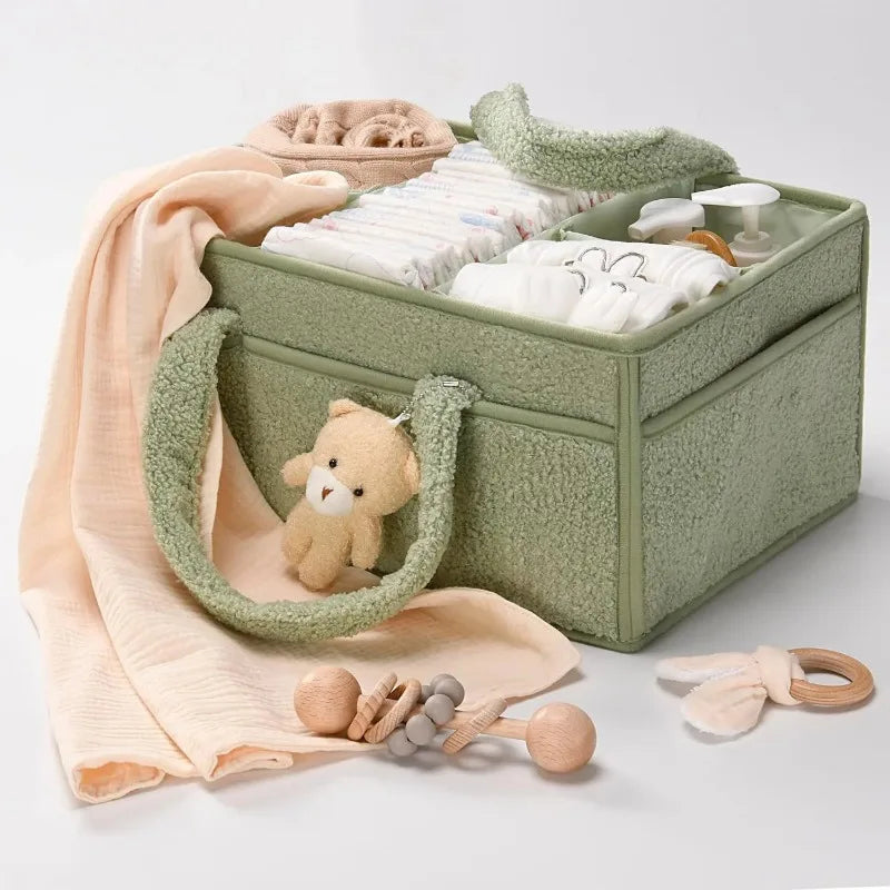 Baby Nappy Bag Diaper Bags for Newborn Stuff Diaper Stackers & Caddies Baby Diaper Organizer Kids Car Stroller Container Bag