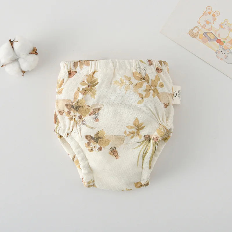 Soft Baby Waterproof Reusable Training Pants Cotton Gauze Baby Diaper Infant Shorts Nappies Panties Changing Underwear Cloth New