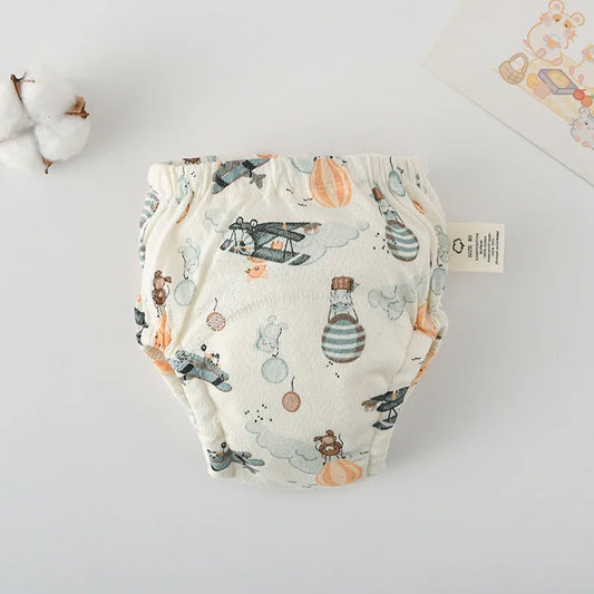 Soft Baby Waterproof Reusable Training Pants Cotton Gauze Baby Diaper Infant Shorts Nappies Panties Changing Underwear Cloth New