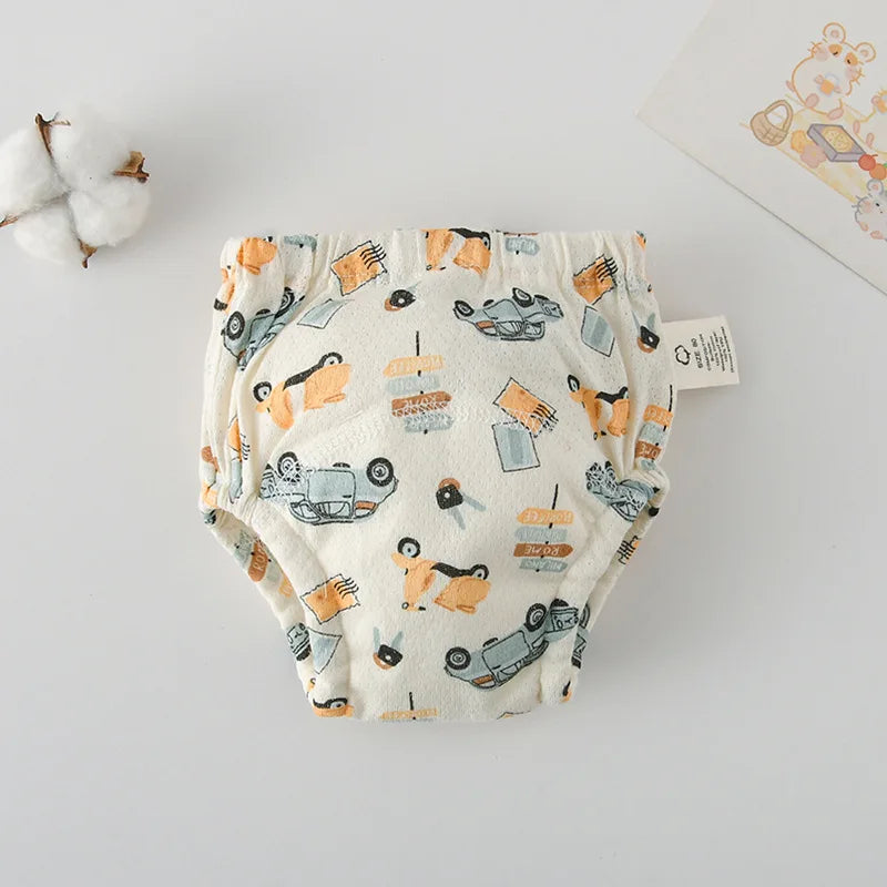 Soft Baby Waterproof Reusable Training Pants Cotton Gauze Baby Diaper Infant Shorts Nappies Panties Changing Underwear Cloth New
