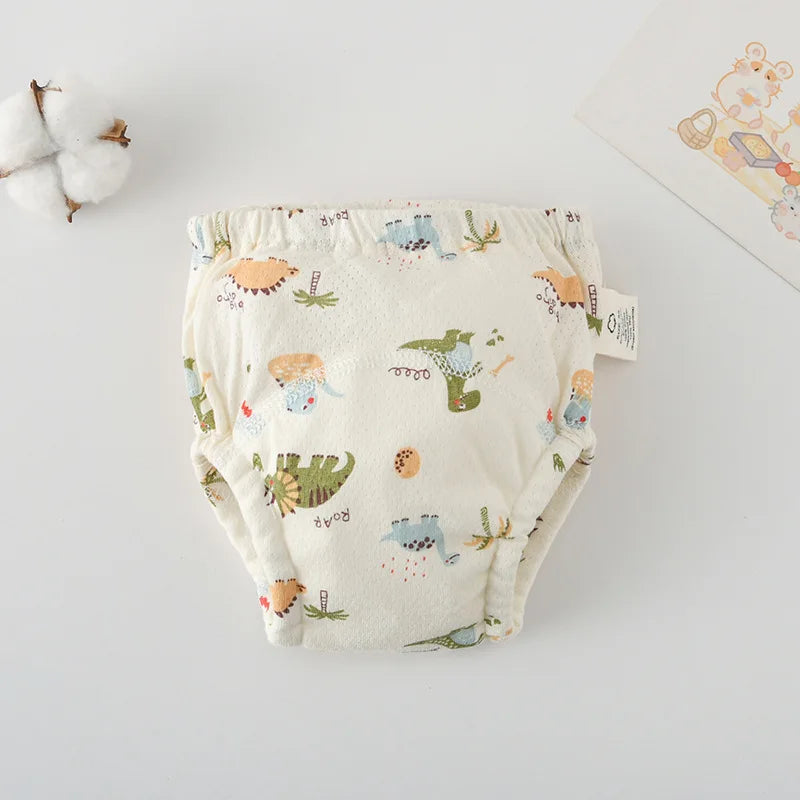 Soft Baby Waterproof Reusable Training Pants Cotton Gauze Baby Diaper Infant Shorts Nappies Panties Changing Underwear Cloth New