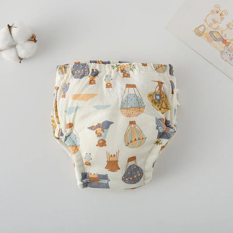 Soft Baby Waterproof Reusable Training Pants Cotton Gauze Baby Diaper Infant Shorts Nappies Panties Changing Underwear Cloth New