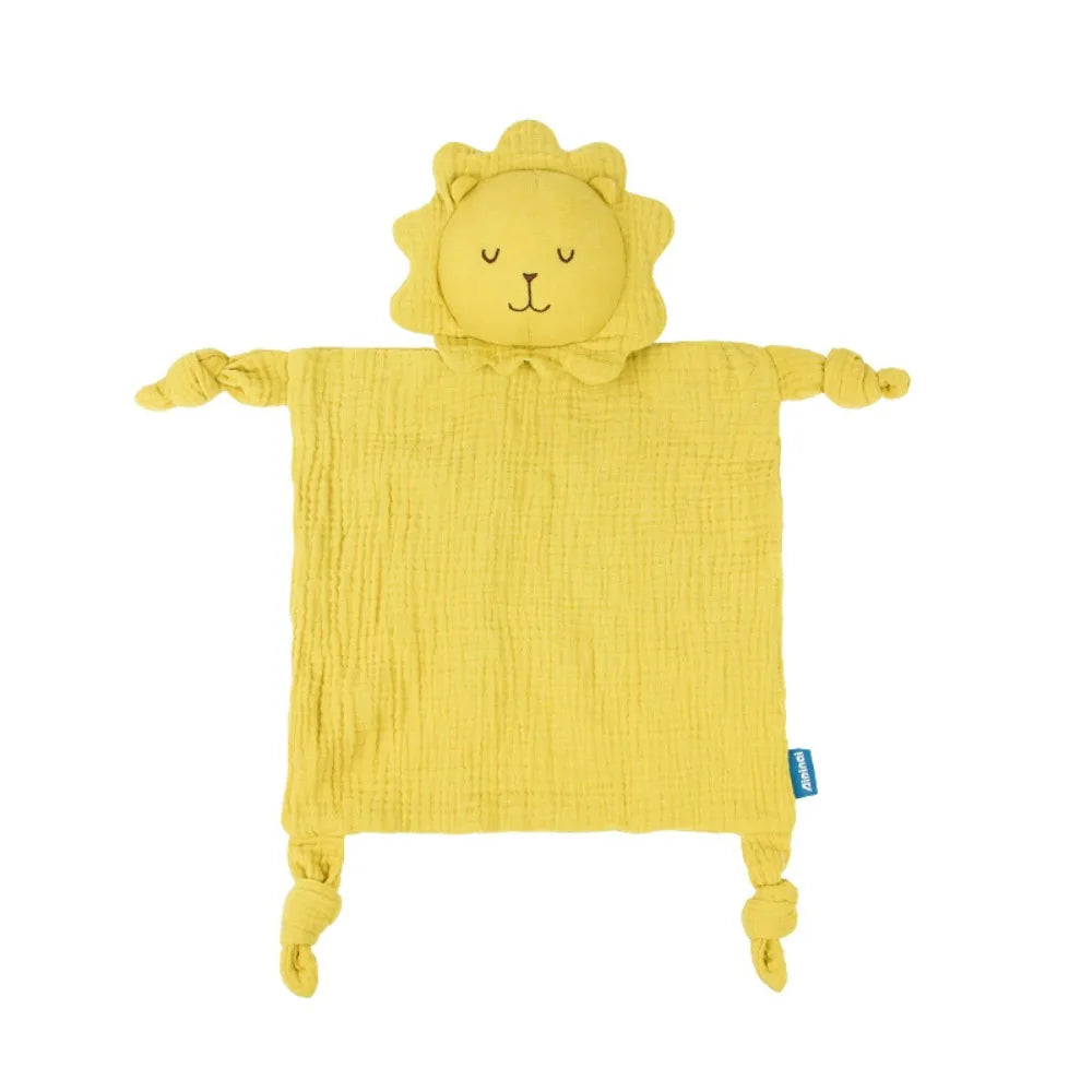 Cute Soft Baby Cotton Gauze Blanket Rabbit Ears Sensory Toy Soothe Appease Towel Cute Doll Cartoon Handkerchief Kids Sleep