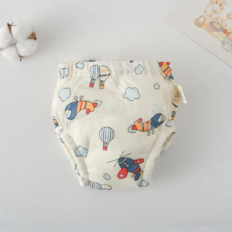 Soft Baby Waterproof Reusable Training Pants Cotton Gauze Baby Diaper Infant Shorts Nappies Panties Changing Underwear Cloth New