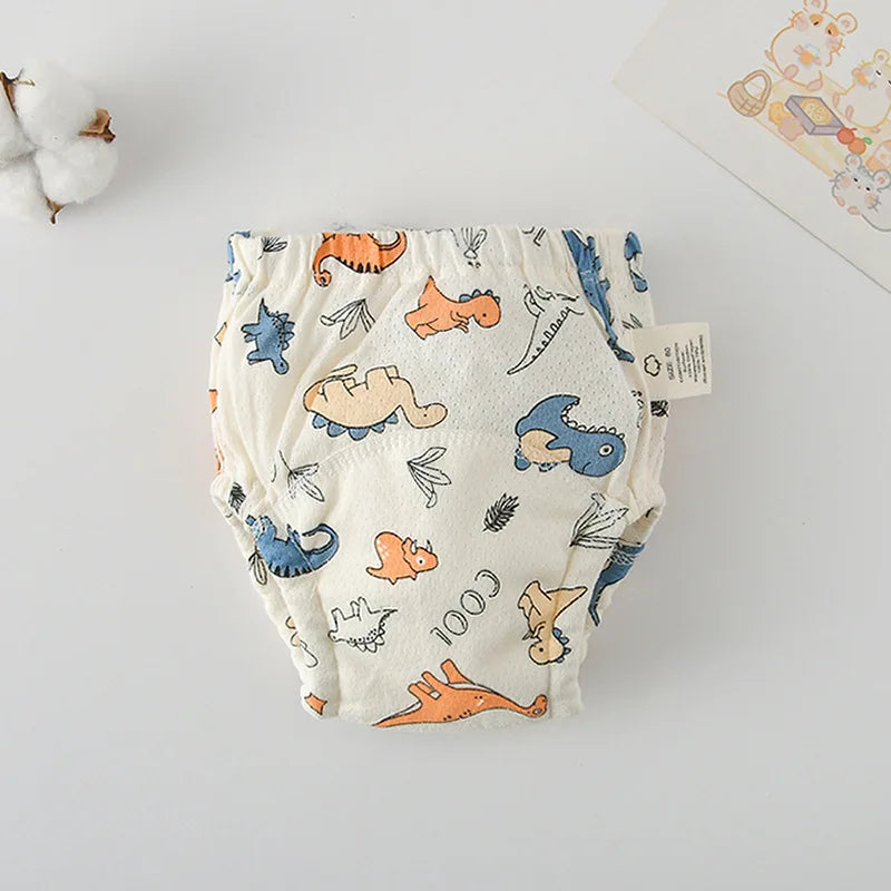 Soft Baby Waterproof Reusable Training Pants Cotton Gauze Baby Diaper Infant Shorts Nappies Panties Changing Underwear Cloth New