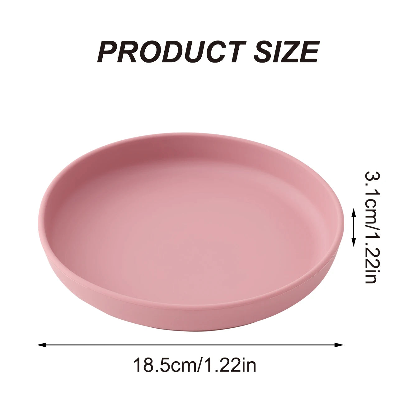 1PCS Food Grade Silicone Infant Plate Suction Feeding Bowl Baby Dishes Waterproof Newborns Essentials BPA Free Accessories