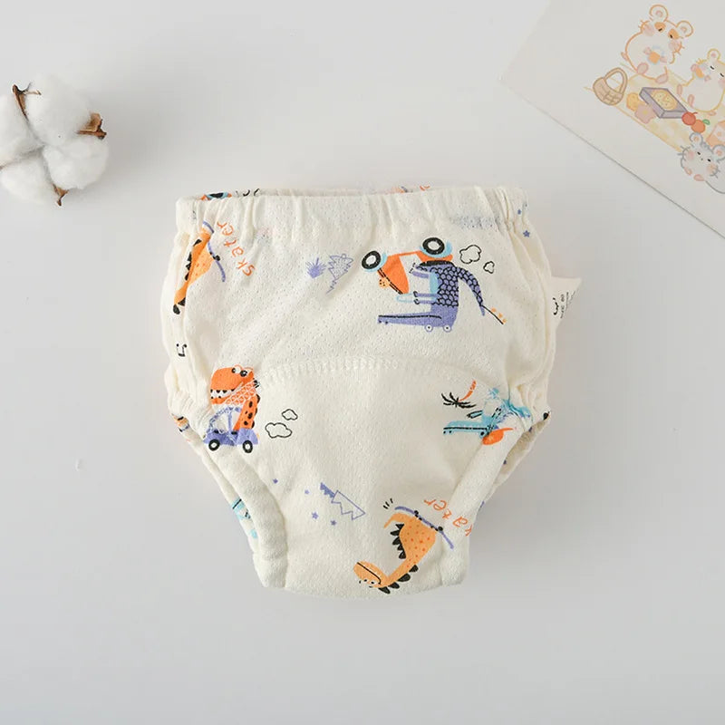 Soft Baby Waterproof Reusable Training Pants Cotton Gauze Baby Diaper Infant Shorts Nappies Panties Changing Underwear Cloth New