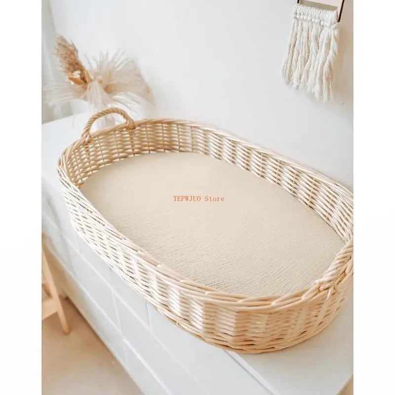 U50F Baby Fitted Crib Sheets Mattress Protectors Cover Protective Sleeve Infant Toddlers Boys Girls Bedding Stuff Essential