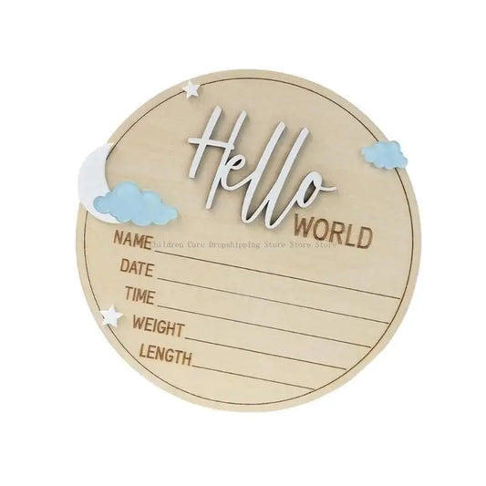 Newborns Record Photo Accessories Baby Announcement Board for Monthly Growth