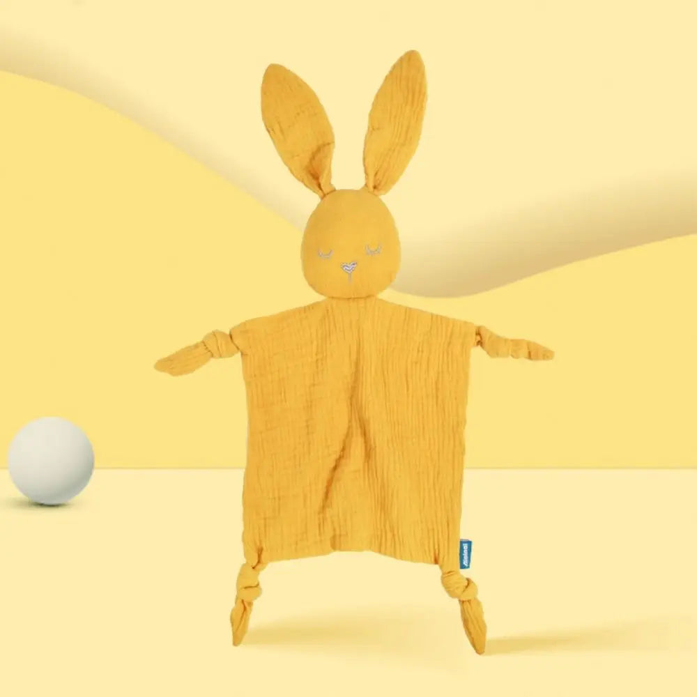Cute Soft Baby Cotton Gauze Blanket Rabbit Ears Sensory Toy Soothe Appease Towel Cute Doll Cartoon Handkerchief Kids Sleep