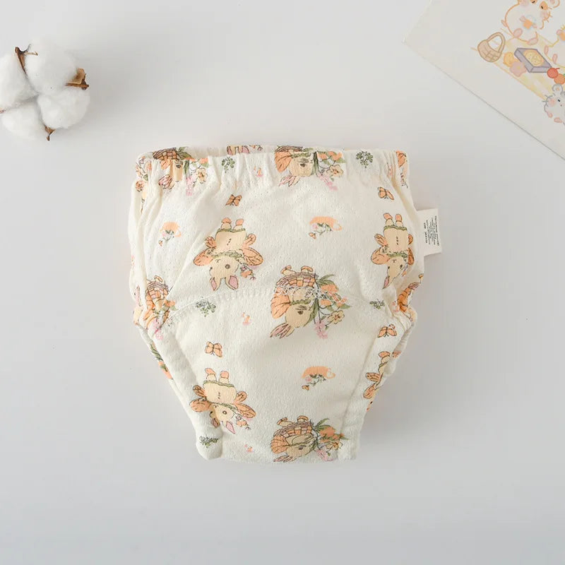 Soft Baby Waterproof Reusable Training Pants Cotton Gauze Baby Diaper Infant Shorts Nappies Panties Changing Underwear Cloth New