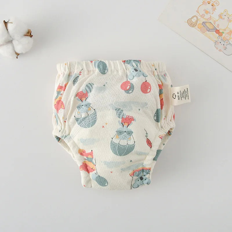 Soft Baby Waterproof Reusable Training Pants Cotton Gauze Baby Diaper Infant Shorts Nappies Panties Changing Underwear Cloth New