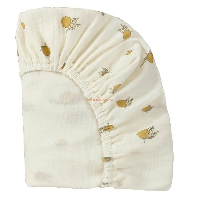 U50F Baby Fitted Crib Sheets Mattress Protectors Cover Protective Sleeve Infant Toddlers Boys Girls Bedding Stuff Essential