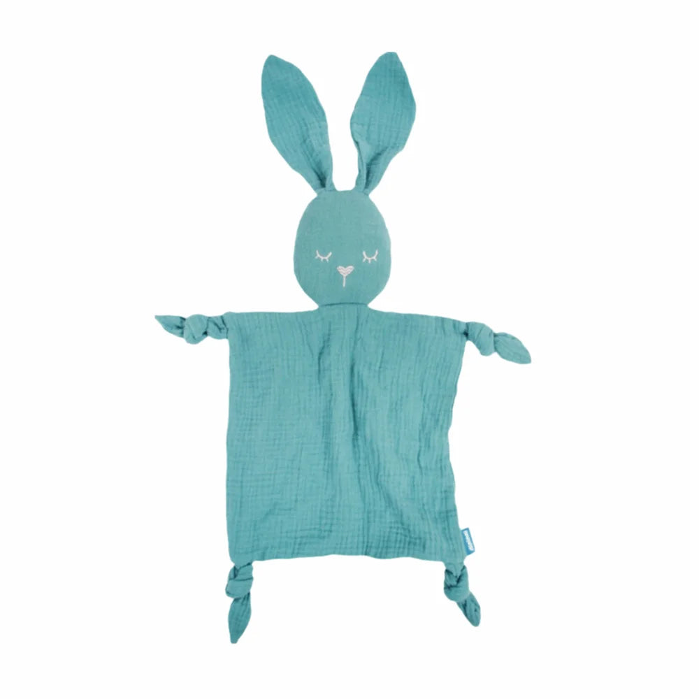 Cute Soft Baby Cotton Gauze Blanket Rabbit Ears Sensory Toy Soothe Appease Towel Cute Doll Cartoon Handkerchief Kids Sleep