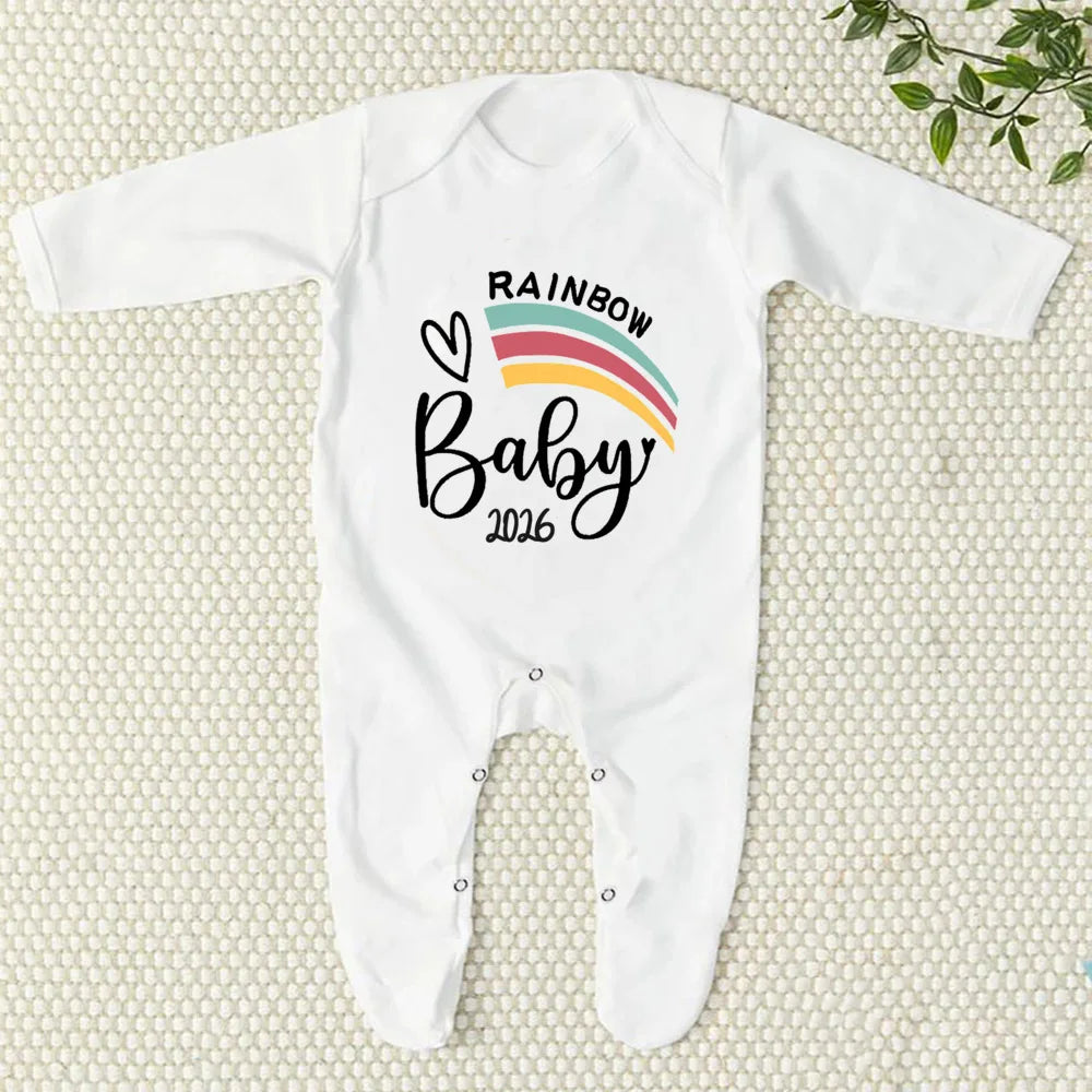 Comming Soon Baby 2026 Jumpsuit Baby Announcement Bodysuit Sleepsuit Newborn Hospital Coming Home Outfit Pregnancy Reveal Romper