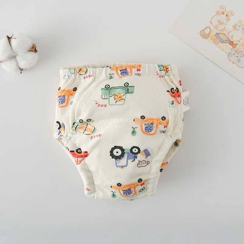 Soft Baby Waterproof Reusable Training Pants Cotton Gauze Baby Diaper Infant Shorts Nappies Panties Changing Underwear Cloth New