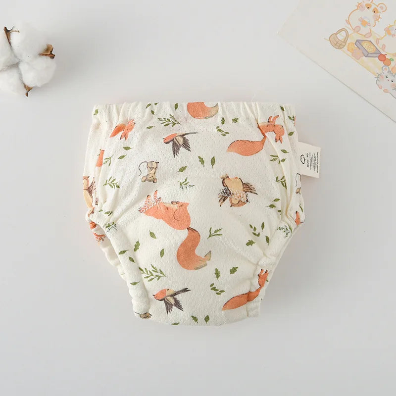 Soft Baby Waterproof Reusable Training Pants Cotton Gauze Baby Diaper Infant Shorts Nappies Panties Changing Underwear Cloth New