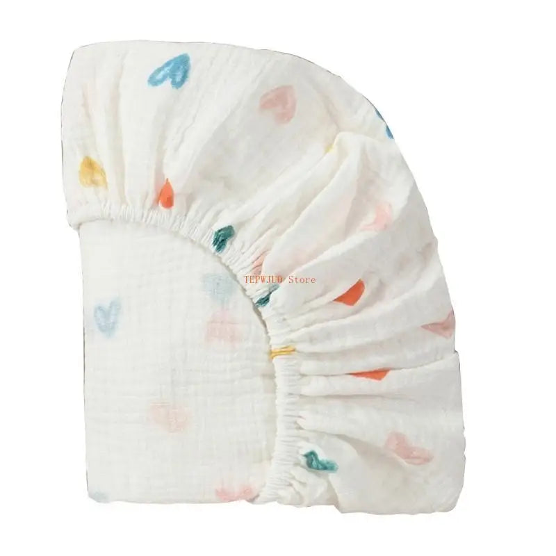 U50F Baby Fitted Crib Sheets Mattress Protectors Cover Protective Sleeve Infant Toddlers Boys Girls Bedding Stuff Essential