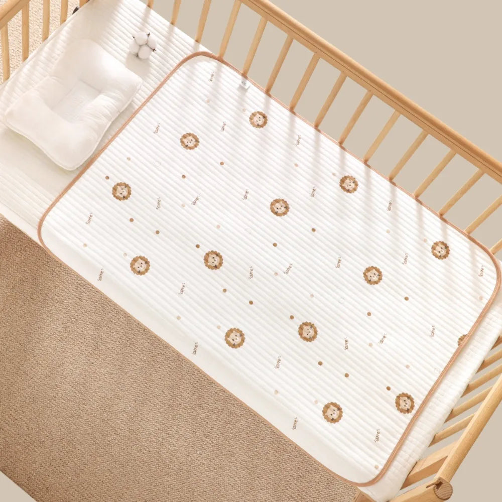 Waterproof Mat Infant Diaper Mat Breathable Pure Cotton Baby Nappy Toddler Changing Table Physiological Period Mat Changing Pad