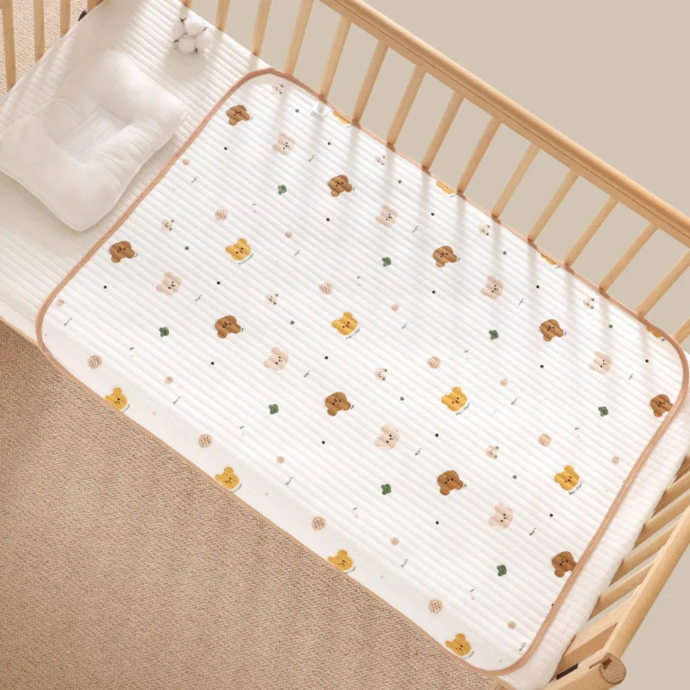 Waterproof Mat Infant Diaper Mat Breathable Pure Cotton Baby Nappy Toddler Changing Table Physiological Period Mat Changing Pad