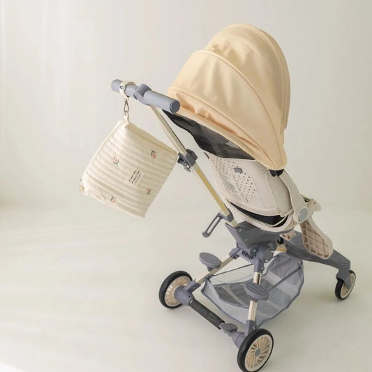 Cute Zipper Cotton Diaper Bag Embroidery Cute Print Baby Nappy Organizer Mommy Bag Newborn