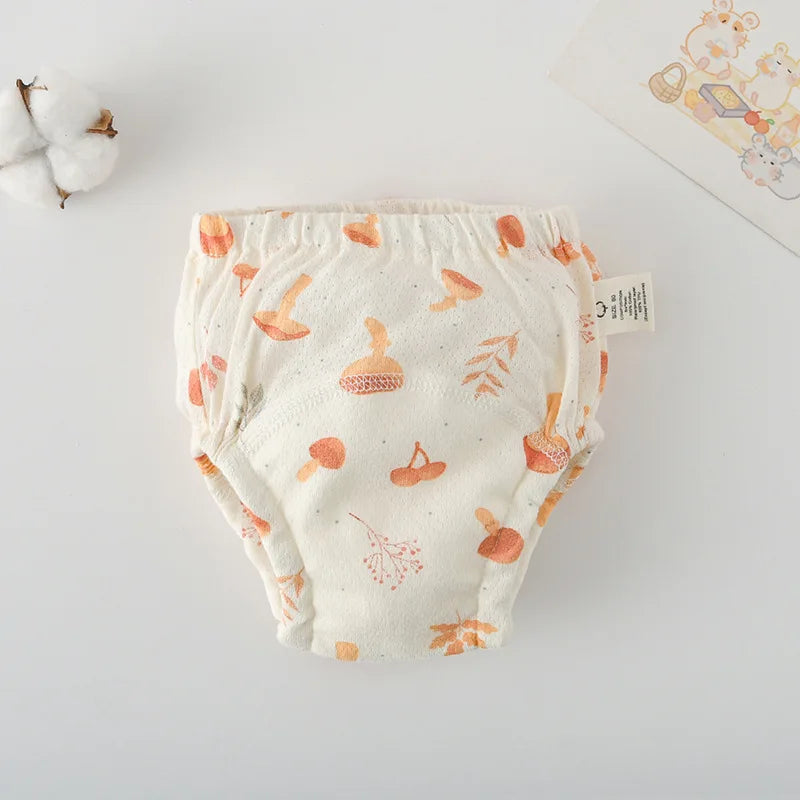 Soft Baby Waterproof Reusable Training Pants Cotton Gauze Baby Diaper Infant Shorts Nappies Panties Changing Underwear Cloth New