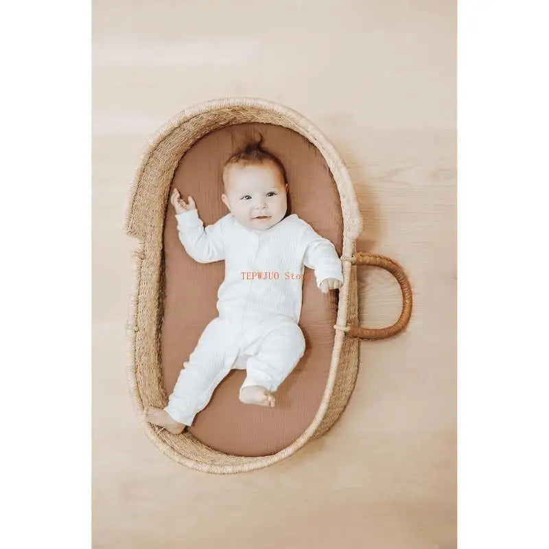U50F Baby Fitted Crib Sheets Mattress Protectors Cover Protective Sleeve Infant Toddlers Boys Girls Bedding Stuff Essential