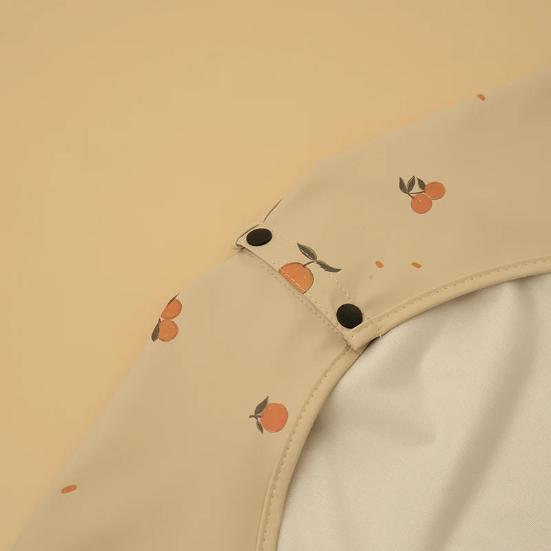 Baby Waterproof Feeding Bib Kid Long Sleeve Painting Art Smock for Little Boy Girl Adjustable Anti-dirty Child Meal Eating Apron